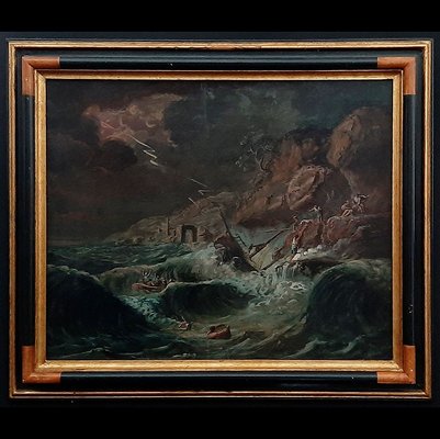 Claude Joseph Vernet, Storm, 1700s, Oil on Canvas-BEW-2023564