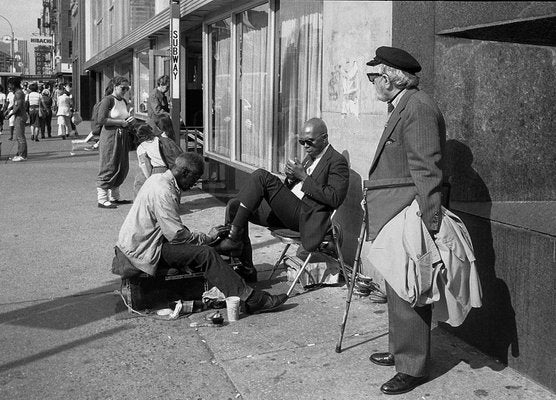 Claude Vesco, Shoe Shiner, Manhattan, New York, 1982, Photography-KHH-1321417