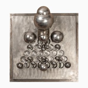 Claude Viseux, Wall Sculpture, Titanium-VJZ-1220349