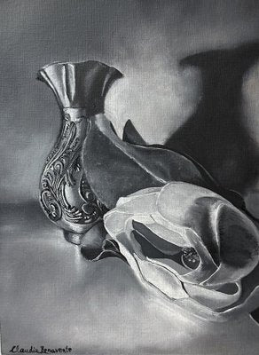 Claudia Benavente, Grisaille Still Life 1, 2023, Oil on Canvas-NKY-1762909