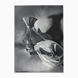 Claudia Benavente, Grisaille Still Life 1, 2023, Oil on Canvas-NKY-1762909