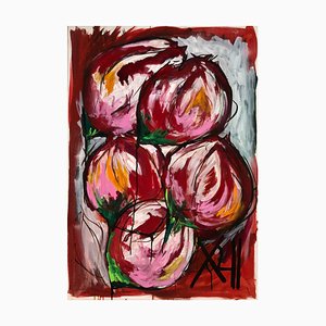 Claudie Baran, Les Fleurs du Mal, 2022, Mixed Media on Canvas, Framed-CHG-1175876