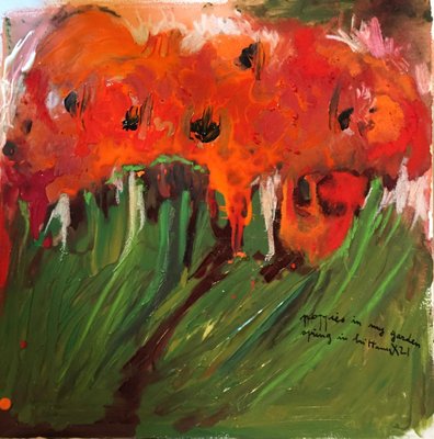 Claudie Baran, Spring in Brittany, Puppies, 2021, Acrylic & Dry Pastel-CHG-1151676