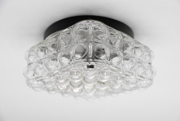 Clear Bubble Glass Flush Mount Lamp by Helena Tynell, Germany, 1960s-KQB-1745969