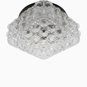 Clear Bubble Glass Flush Mount Lamp by Helena Tynell, Germany, 1960s-KQB-1745969