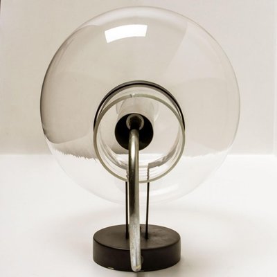 Clear Glass and Metal Wall Lamps by Glashütte Limburg, 1975s-VDW-1358396