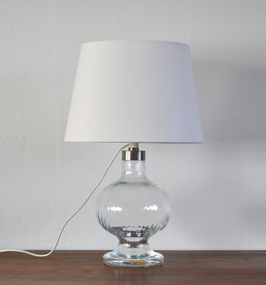 Clear Glass Table Lamp by Michael Bang for Holmegaard Glasværk, 1978-HPQ-1188019