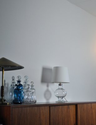 Clear Glass Table Lamp by Michael Bang for Holmegaard Glasværk, 1978-HPQ-1188019