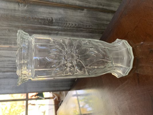 Clear Glass Vase, 1980s-OXJ-1737401