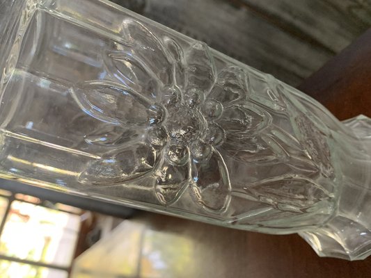 Clear Glass Vase, 1980s-OXJ-1737401