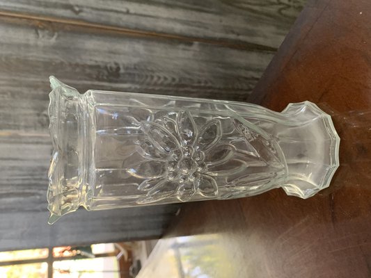 Clear Glass Vase, 1980s-OXJ-1737401