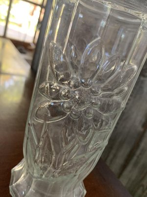 Clear Glass Vase, 1980s-OXJ-1737401