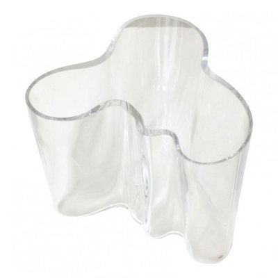 Clear Glass Vase by Alvar Aalto for Iittalo-MTD-1400066