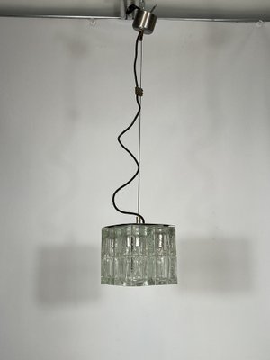 Clear Murano Glass Pendant Lamp from Poliarte, 1970s-OT-1314797