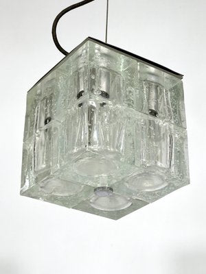 Clear Murano Glass Pendant Lamp from Poliarte, 1970s-OT-1314797