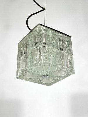 Clear Murano Glass Pendant Lamp from Poliarte, 1970s-OT-1314797