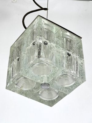 Clear Murano Glass Pendant Lamp from Poliarte, 1970s-OT-1314797