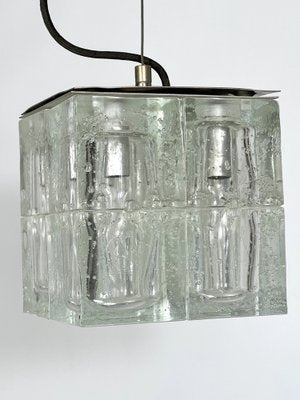 Clear Murano Glass Pendant Lamp from Poliarte, 1970s-OT-1314797