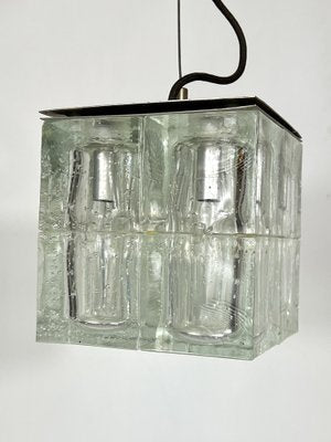 Clear Murano Glass Pendant Lamp from Poliarte, 1970s-OT-1314797