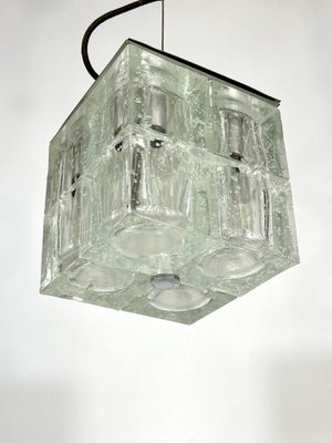 Clear Murano Glass Pendant Lamp from Poliarte, 1970s-OT-1314797