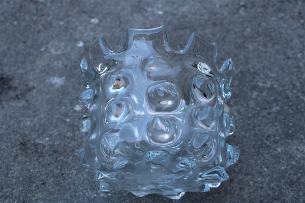 Clear Murano Glass Vase, 1960s-EH-673108