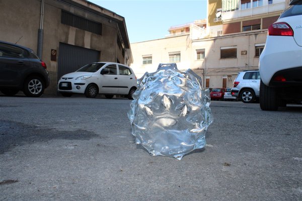 Clear Murano Glass Vase, 1960s-EH-673108