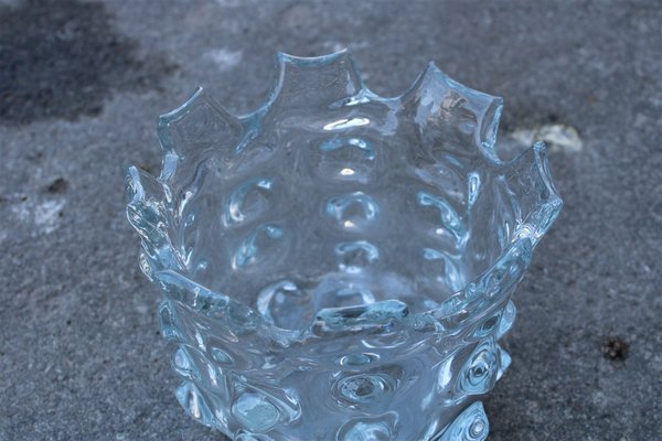 Clear Murano Glass Vase, 1960s-EH-673108