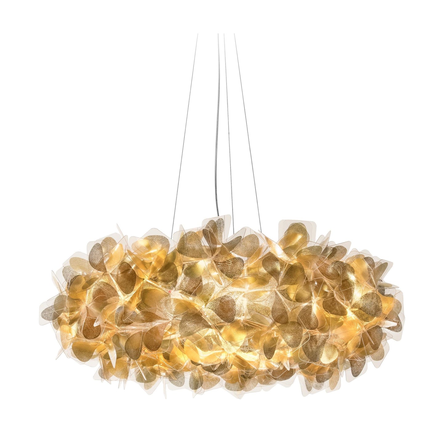 Clizia Mama Non Mama Pendant Lamp Large by SLAMP #Gold/ Transparent Wire