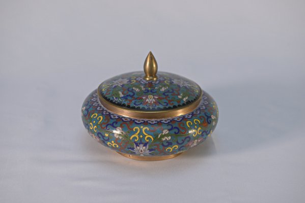 Cloisonne Enamel Candy Dish, 1960s-NEN-2017583