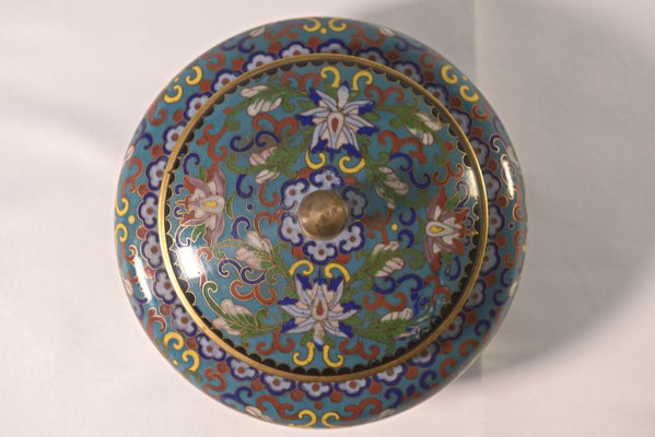 Cloisonne Enamel Candy Dish, 1960s-NEN-2017583