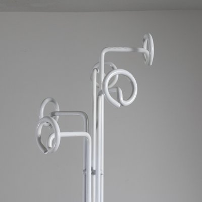 Coat Hanger in White Lacquered Metal, 1970s-SXX-1273211