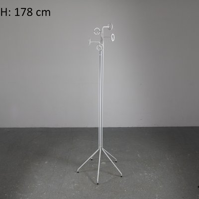 Coat Hanger in White Lacquered Metal, 1970s-SXX-1273211