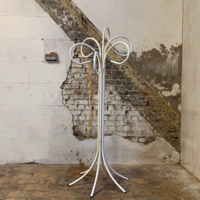 Coat Holder in White Lacquered Metal, 1980s-NJY-1748863