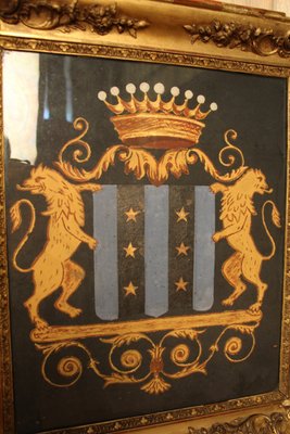 Coat of Arms, 1800s, Watercolor and Gouache, Framed-KMQ-1449654