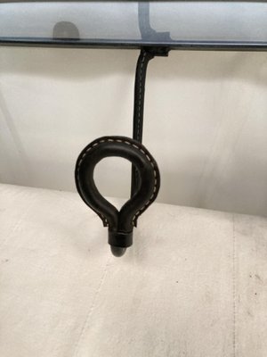 Coat Rack in Leather by Jacques Adnet, 1950s-VRR-1786755