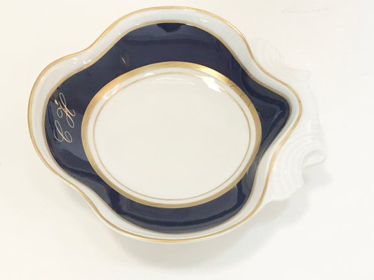 Cobalt & 24K Gold Porcelain Service from Bidasoa, 1980s, Set of 84-TS-771657