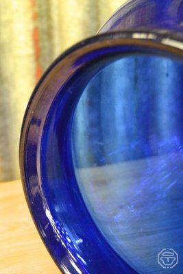 Cobalt Blue Glass Vase, 1980s-LA-826552