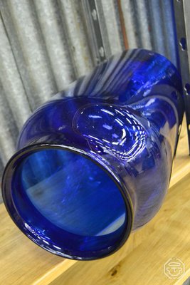 Cobalt Blue Glass Vase, 1980s-LA-826552