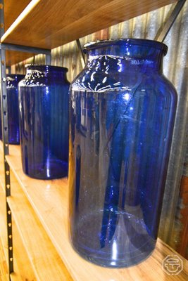 Cobalt Blue Glass Vase, 1980s-LA-826552