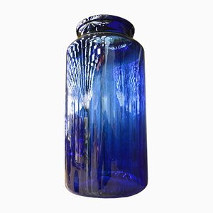 Cobalt Blue Glass Vase, 1980s-LA-826552