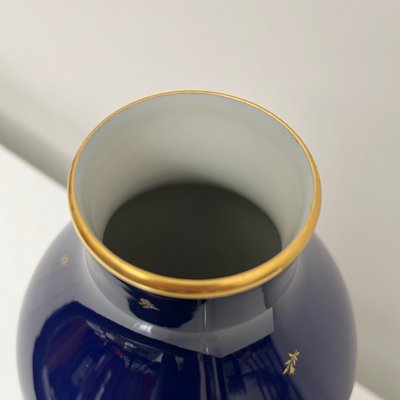 Cobalt Blue Porcelain Vase from Nationale De Sevres, France, 1960-XOM-2025977