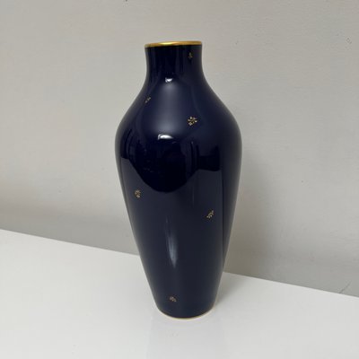 Cobalt Blue Porcelain Vase from Nationale De Sevres, France, 1960-XOM-2025977