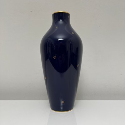 Cobalt Blue Porcelain Vase from Nationale De Sevres, France, 1960-XOM-2025977