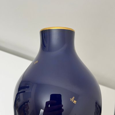 Cobalt Blue Porcelain Vase from Nationale De Sevres, France, 1960-XOM-2025977