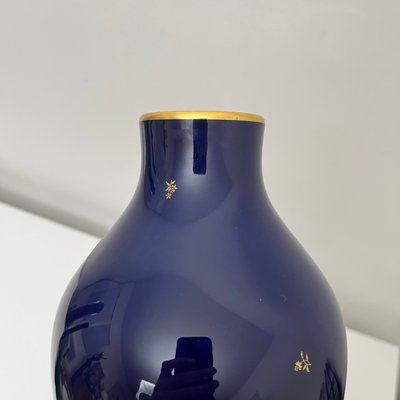 Cobalt Blue Porcelain Vase from Nationale De Sevres, France, 1960-XOM-2025977