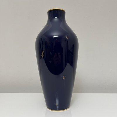 Cobalt Blue Porcelain Vase from Nationale De Sevres, France, 1960-XOM-2025977