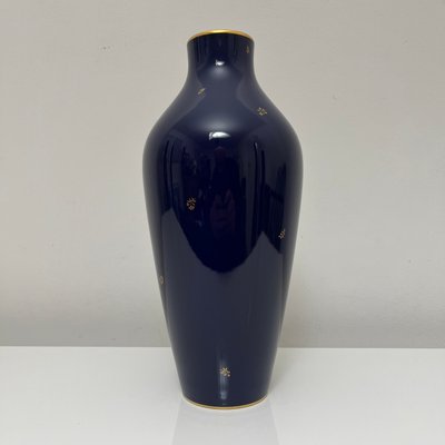 Cobalt Blue Porcelain Vase from Nationale De Sevres, France, 1960-XOM-2025977