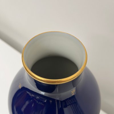 Cobalt Blue Porcelain Vase from Nationale De Sevres, France, 1960-XOM-2025977