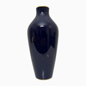 Cobalt Blue Porcelain Vase from Nationale De Sevres, France, 1960-XOM-2025977