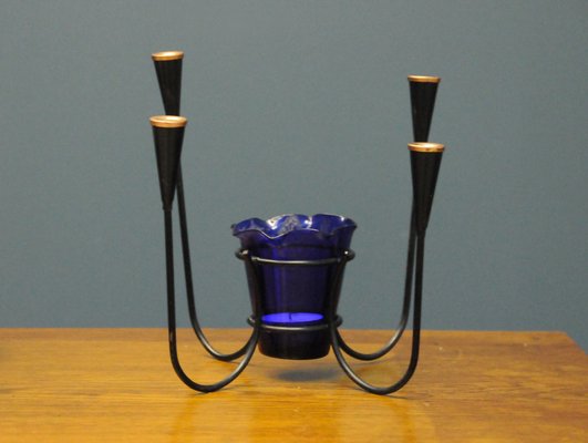 Cobalt Candlestick by Jens Harald Quistgaard, Denmark-KDW-1187435